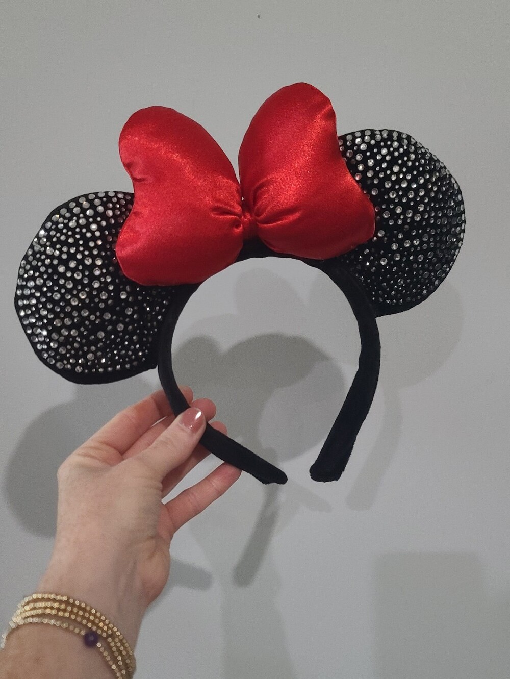 Classic Red Sequin Disney Minnie Rhinestone Ears